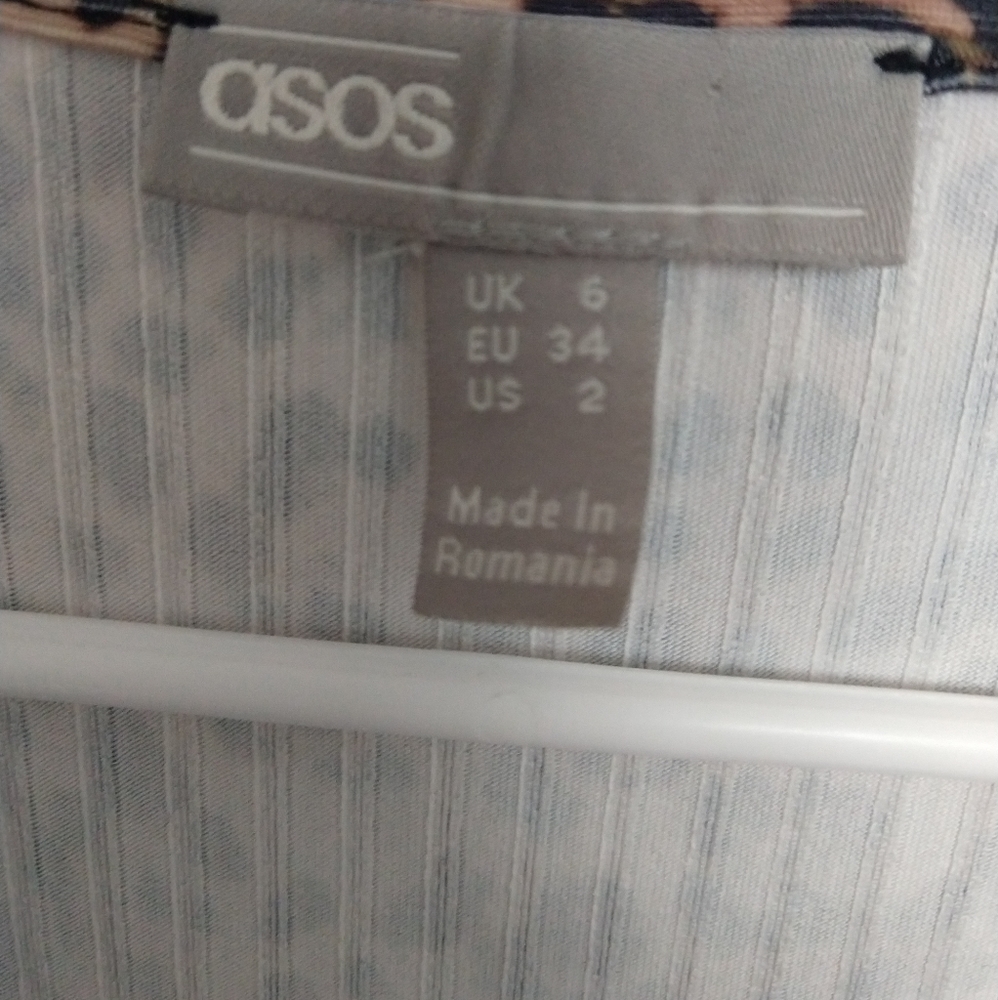 ASOS Button Through Rib Tea Dress - Picture 4 of 4